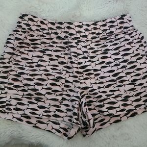J. Crew pink minnow print shorts size S
